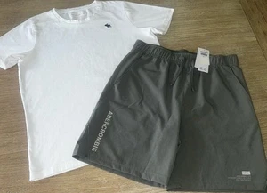 Abercrombie Kids White Essential T Shirt & Gray YPB Active Shorts Boy Size 13/14 - Picture 1 of 8