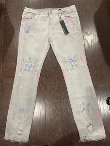 Rockstar Original Men Kodak Painter Stacked Jean Gray RSM205 Size 42 NEW - Picture 1 of 11