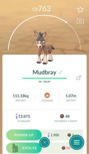Pokémon Go - Mudbray Trade 20k Dust - Picture 1 of 1