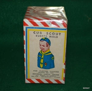 BOY SCOUT - CUB SCOUT RUBBER MOLD FOR PLASTER CASTING IN BOX - Picture 1 of 5