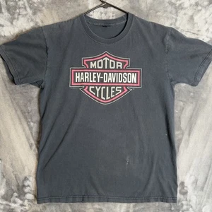 Vintage Y2K Harley Davidson Short Sleeve T Shirt Size Large 2008 Trashed Sedalia - Imagen 1 de 9