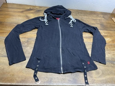 Royal Bones Daang Goodman Women's Jacket Size Medium Zip Up Goth Emo Vtg Y2K - Image 1 of 4