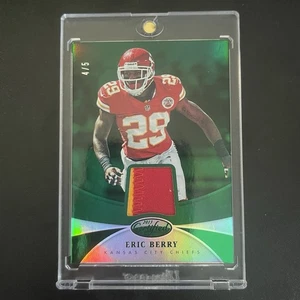 2013 Certified Football Eric Berry Game Used Patch Emerald /5 Chiefs - Picture 1 of 2