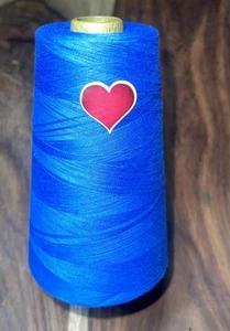 Sewkay Plus Serger Thread 6000 Yard Cone 100% Spun Polyester VF College Blue - Picture 1 of 5