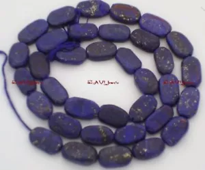 Lapis 11-10mm long x 5-4mm wide Oval Gemstone Beads 14.5"strand - Picture 1 of 2