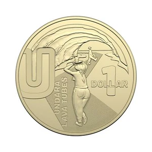 2022 Australia Post Great Aussie Coin Hunt - ''U" Undara Lava Tubes $1 Coin - Picture 1 of 2