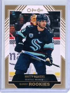 2022-23 Upper Deck Matty Beniers R-9 O-Pee-Chee Glossy Copper Rookies Kraken RC - Picture 1 of 1