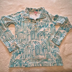 VGUC Lilly Pulitzer Captains Popover, La Via Loca, Sz M, (Via Mizner) - Picture 1 of 8