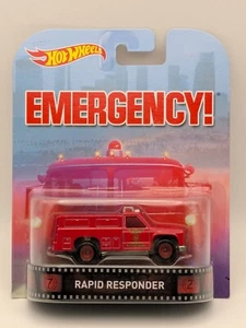 Hot Wheels Rapid Responder Emergency Retro Entertainment #CFR12 NRFP Red 1:64 - Picture 1 of 4