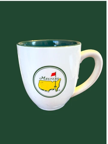 The Masters Golf White / Green Coffee Tea Mug Cup Augusta National Golf Course Cover