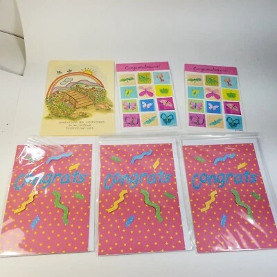 Congrats! Congratulations Cards LOT of 5 Greeting Cards - Image 1 of 4