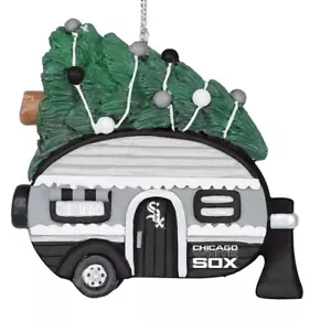 Chicago White Sox Camper with Christmas Tree Ornament NEW - FREE SHIPPING - Picture 1 of 2