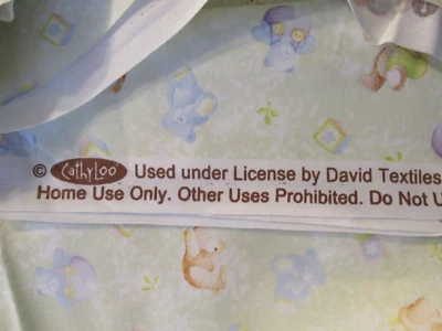 4 yards x 44" Quilt Quilting Fabric Cathy Loo for David Textiles Baby Bears - Image 1 of 4