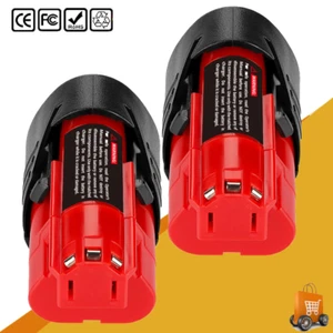 2 pack Akku Für Milwaukee M12 B2 Akku 12V XC 3500mAh 4932430064 48-11-2430 2411 - Bild 1 von 18