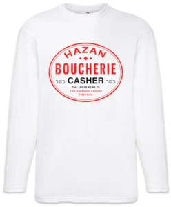 Boucherie Hazan Long Sleeve T-Shirt Joint Family Venture Business Company Logo - Picture 1 of 1