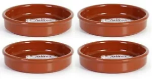 4x 16cm AZOFRA terracotta Tapas Dish oven dishes SPANISH tapas dinner plates - Picture 1 of 3