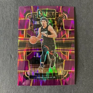 Jaime Jaquez Jr 2023-24 Select Concourse Purple Flash Prizm /175 RC #100 SP - Picture 1 of 7