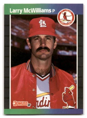 Larry McWilliams 1989 Donruss Baseball #516a St. Louis Cardinals - Image 1 of 2
