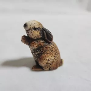 Statuina vintage firmata Lucchesi FARO ITALIA fatta a mano in resina coniglietto coniglietto mendicante - Foto 1 di 11
