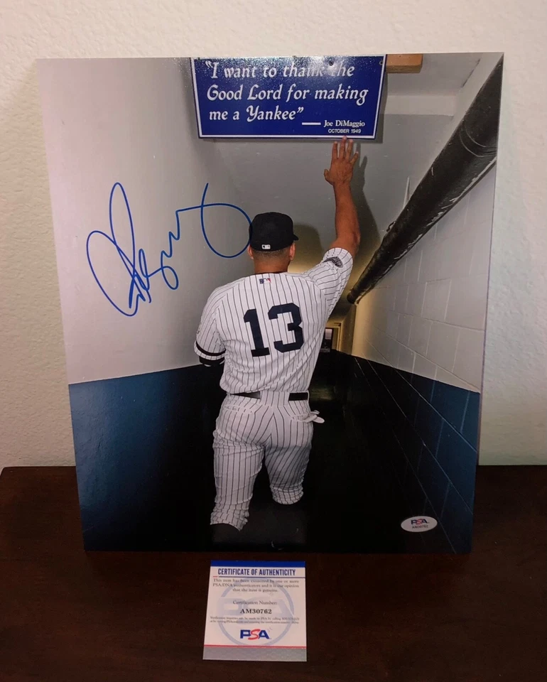 Alex Rodriguez New York Yankees World Series Legend Signed 11x14 Photo PSA B - Image 1 of 1