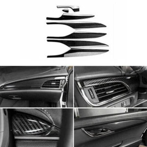 Carbon Fiber Inner Door Panel Cover Trim Fit For Cadillac ATS 2016 2014-2017 - Picture 1 of 7