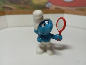 Schleich Eitler Schlumpf mit Spiegel rot - 20017 - Peyo Schlümpfe mirror alt - Bild 1 von 5