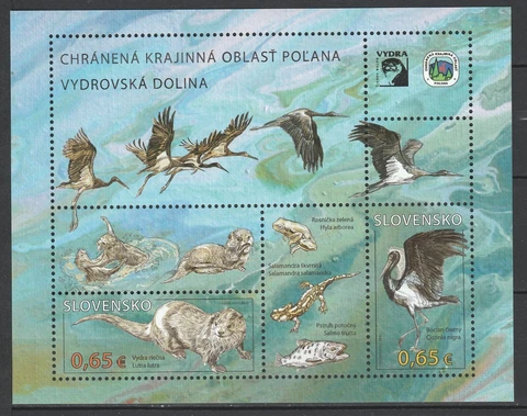 Slovakia 2015 Fauna, Animals, Birds MNH sheet Cover
