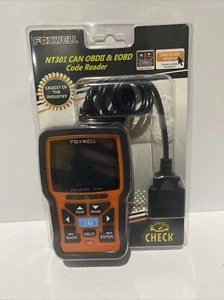 Foxwell NT301 OBD2 Escáner Lector de Código OBD II Comprobar Motor Coche Herramienta de Diagnóstico - Imagen 1 de 6
