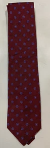 Tom James Royal Classic Neck Tie Red - 100% Silk NWT - Picture 1 of 4