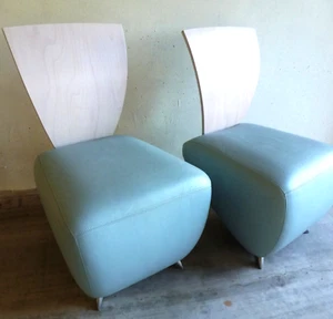 2 x Designer Lounge Sessel "Bobo Dauphin" 2000 von Dietmar Scharping - Bild 1 von 8