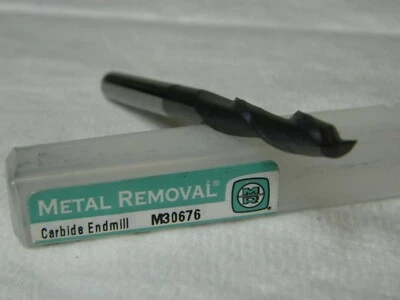 Metal Removal 1/4" x 1-1/8" x 3" 2FL Carbide TiAlN Single End Mill M30676 - Image 1 of 2