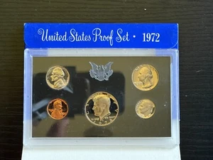 1972-S Proof USA Coin Set w/Envelope - 1c, 5c, 10c, 25c, 50c - ME1306 - Picture 1 of 3