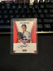 Kyle Brnovich 2019 Panini USA Baseball Stars & Stripes Black Ink Auto /499 - Picture 1 of 2