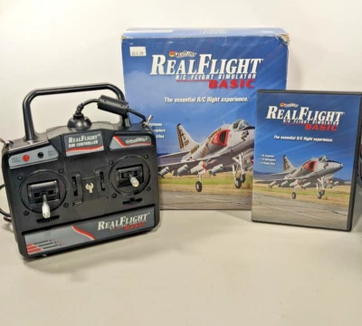 Great Planes Real Flight R/C Flight Simulator Basic DVD Disc & Controller sim - Image 1 of 4
