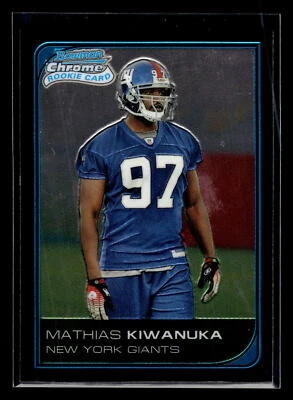 2006 Bowman Chrome #250 Mathias Kiwanuka Rookie New York Giants - Image 1 of 2