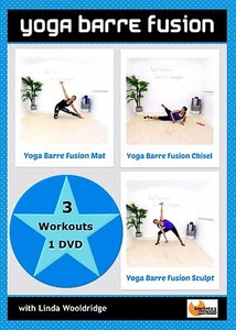 Barre Yoga Fusion EXERCISE DVD Barlates Body Blitz YOGA BARRE FUSION 3 Workouts - Picture 1 of 1