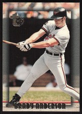 1995 Topps Embossed   Brady Anderson #44 Baltimore Orioles