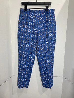 Etiquetas nuevas sin J. Pantalón Crew Easy Pull On Talla 8P Azul Floral Cintura Elástica E2996 Foto 1 de 4