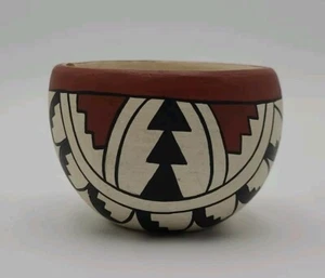 Indianer Acoma Pueblo Keramik klein signiert M.Vigil Jemez Pueblo abgeplatzt - Bild 1 von 5