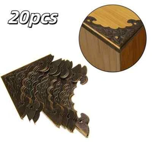 20 x Antique Style Jewelry Box Corner Case Corner Protector Bronze Pattern Carve - Picture 1 of 6