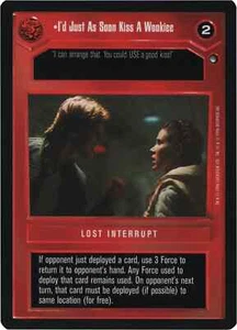 I'd Just As Soon Kiss A Wookie (Hoth-Limited) | Decipher Star Wars CCG | NM/LP - Picture 1 of 1
