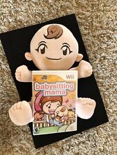 BABYSITTING MAMA - Nintendo Wii ‘06 - Complete U Interactive Doll & Game CLEAN!!