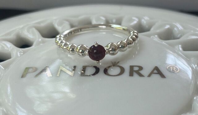 Retired Pandora One Love Red Heart Ring Size 7 190896SGR-54/7