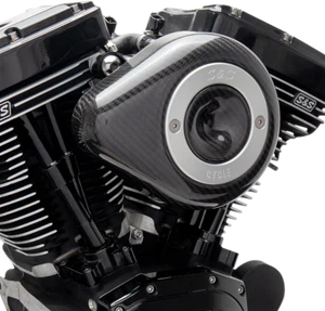 SS CYCLE Air Cleaner Cover - Mini Teardrop - Carbon Fiber 170-0501 - Picture 1 of 1