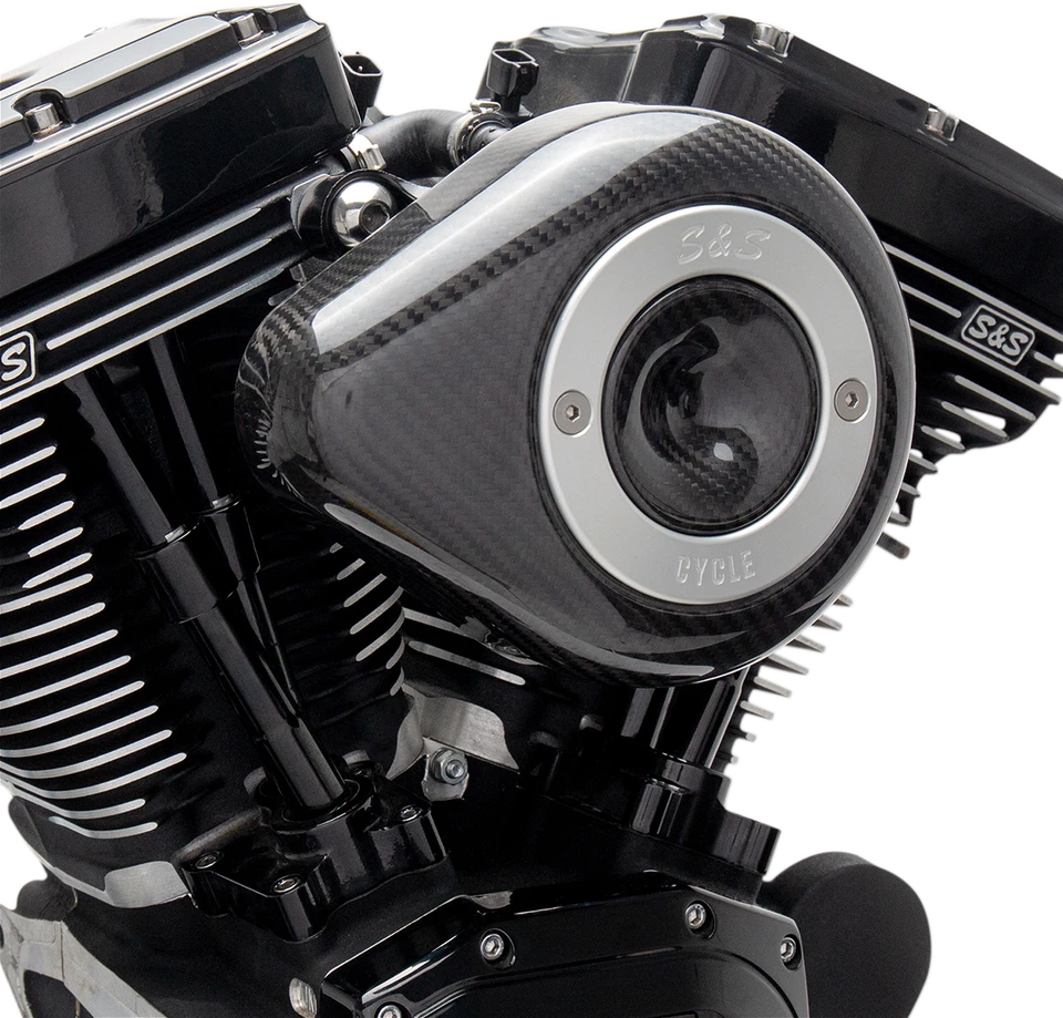 SS CYCLE Air Cleaner Cover - Mini Teardrop - Carbon Fiber 170-0501 - Image 1 of 1