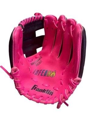 Guante de béisbol juvenil Franklin Inferno tiro a la derecha / 24950-9" negro / rosa Foto 1 de 4