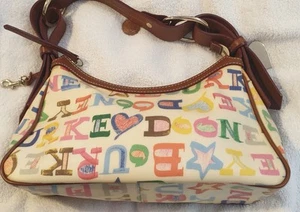 Dooney And Bourke Multicoloured Letters, Rainbow Zip, Arm Bag, Beautiful Strap - Picture 1 of 10
