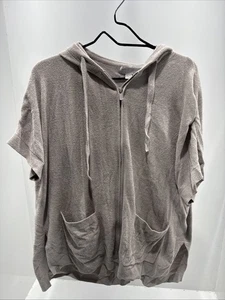 Barefoot Dreams Damen kuschelige schicke ultraleichte offene Strickjacke mit Kapuze Gr. XL Seashore - Bild 1 von 5