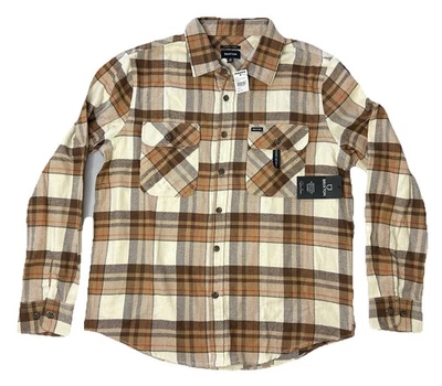 Brixton Wheat Bowery Franela Para Hombre Mediana Vegana Mezcla de Lana Nuevo con Etiquetas Foto 1 de 4