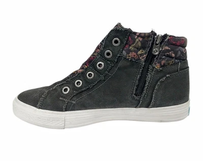 Zapatillas Blowfish Malibu Kora Mid Top Cremallera Lona Floral Gris Carbón Mujeres 11.5 Foto 1 de 4